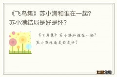 《飞鸟集》苏小满和谁在一起？苏小满结局是好是坏？