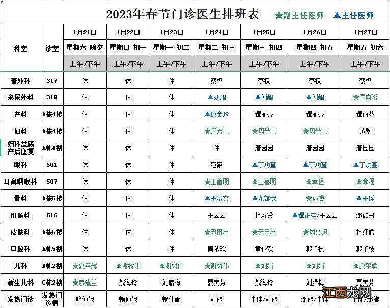 门诊+急诊+发热门诊 2023湖南航天医院春节期间就医指南