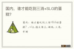 国内，谁才能吃到三消+SLG的蛋糕？