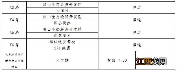 2023潍坊公交春节运行时间?