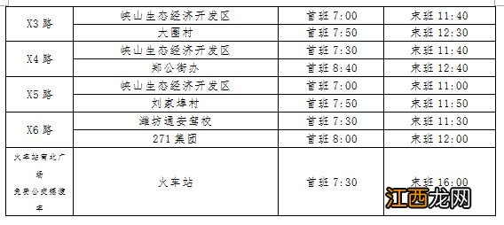 2023潍坊公交春节运行时间?