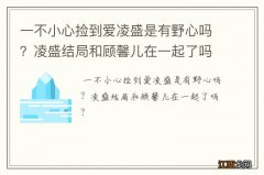 一不小心捡到爱凌盛是有野心吗？凌盛结局和顾馨儿在一起了吗？