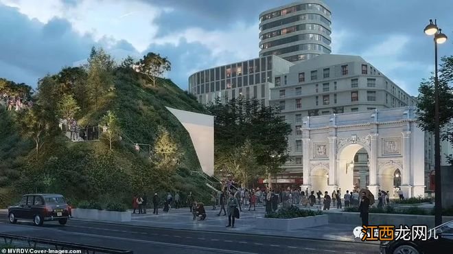 花600万镑在伦敦市中心搭的那座假山终于被拆!英国人:丑哭,赶紧拆!