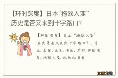 【环时深度】日本“拖欧入亚” 历史是否又来到十字路口？