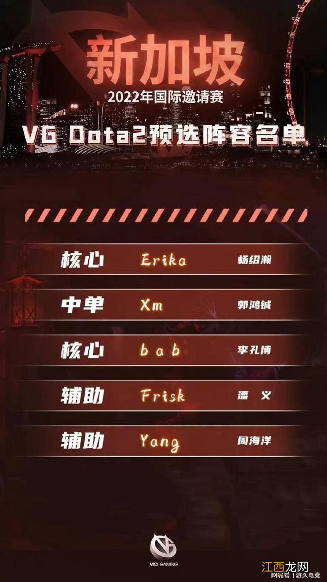 DOTA2：VG新阵容官宣！皮鞋Yang转型五号位