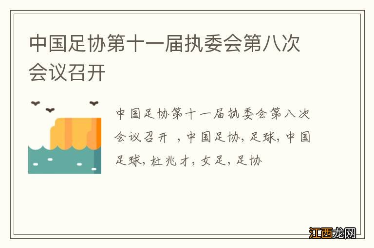 中国足协第十一届执委会第八次会议召开