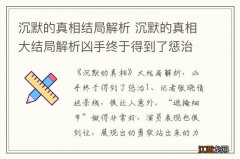 沉默的真相结局解析 沉默的真相大结局解析凶手终于得到了惩治