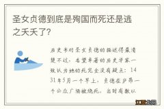 圣女贞德到底是殉国而死还是逃之夭夭了？