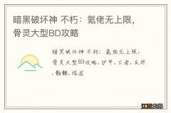 暗黑破坏神 不朽：氪佬无上限，骨灵大型BD攻略