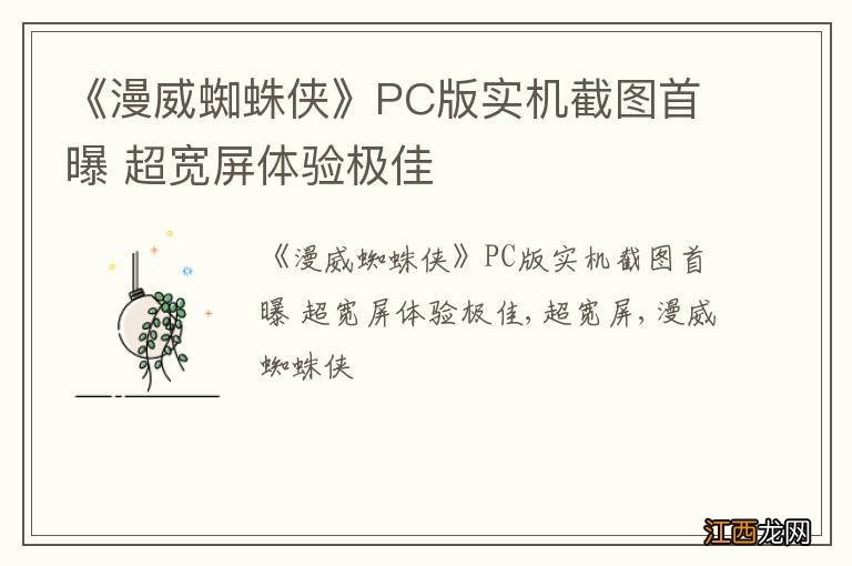 《漫威蜘蛛侠》PC版实机截图首曝 超宽屏体验极佳