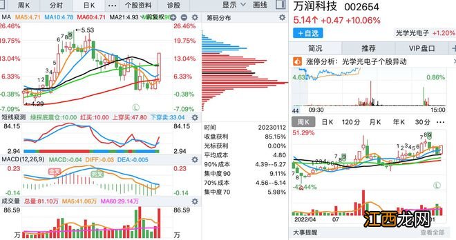 1月12日，底部首板涨停的个股名单