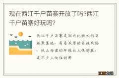 现在西江千户苗寨开放了吗?西江千户苗寨好玩吗？