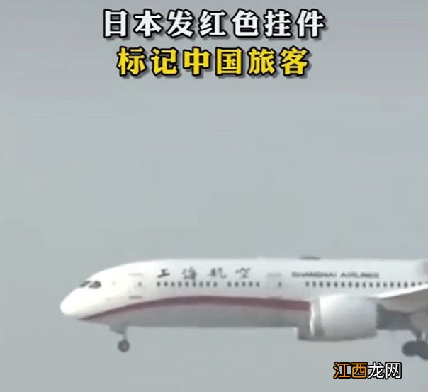 日本发红色挂件标记入境中国旅客