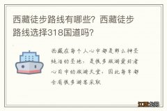 西藏徒步路线有哪些？西藏徒步路线选择318国道吗？