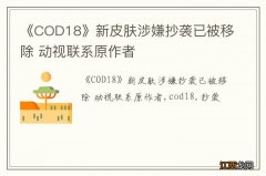 《COD18》新皮肤涉嫌抄袭已被移除 动视联系原作者