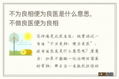 不为良相便为良医是什么意思，不做良医便为良相