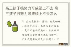 高三孩子很努力可成绩上不去 高三孩子很努力可成绩上不去怎么办