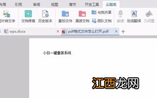 pdf文件用什么打开