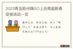 2023青岛胶州嗨GO上合商超新春促销活动一览