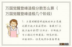 万国觉醒登峰造极几个阶段 万国觉醒登峰造极分数怎么算