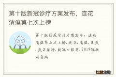 第十版新冠诊疗方案发布，连花清瘟第七次上榜