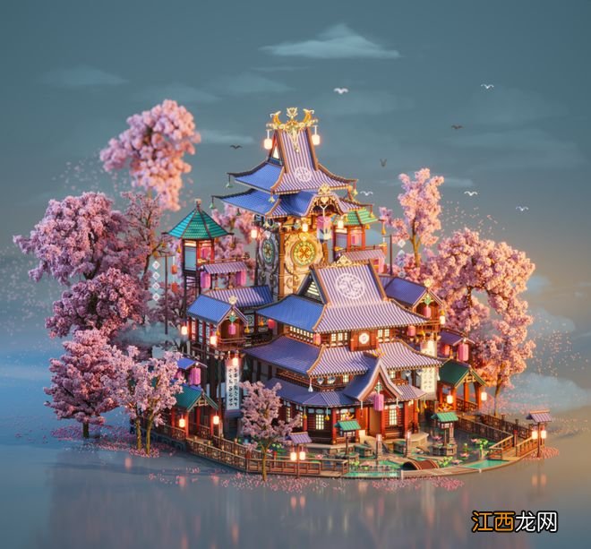 中国像素画家纸船作品欣赏