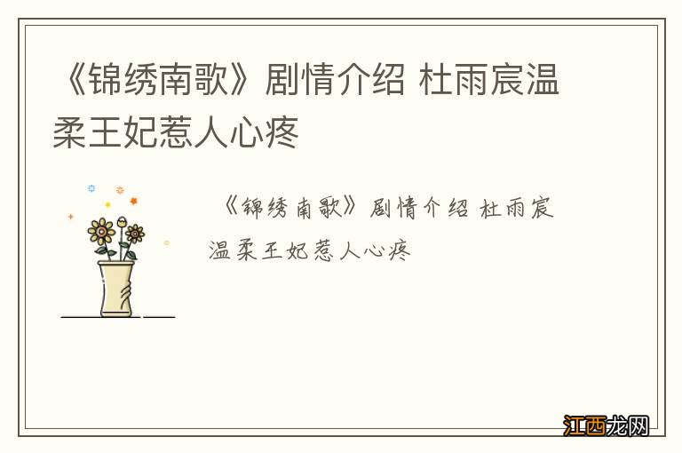 《锦绣南歌》剧情介绍 杜雨宸温柔王妃惹人心疼