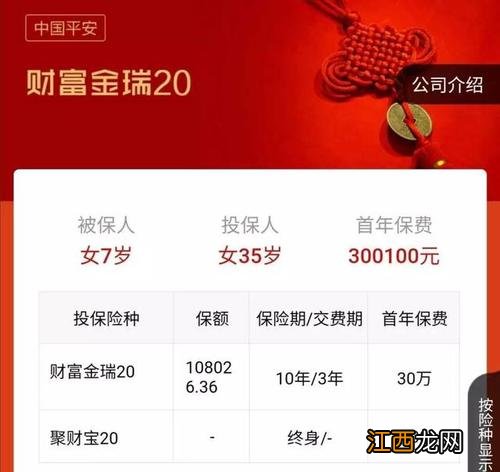 华泰尊享2020年金险与平安的金瑞人生20的区别是什么？