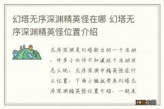 幻塔无序深渊精英怪在哪 幻塔无序深渊精英怪位置介绍