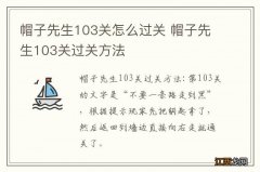 帽子先生103关怎么过关 帽子先生103关过关方法