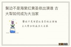 鬓边不是海棠红黄圣依出演谁 古大犁如何成为大当家