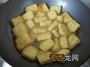 豆腐放什么炸起泡