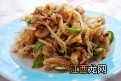 豆芽炒饼丝用什么材料