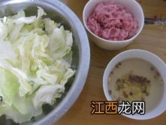 包菜肉馅包放什么