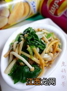 菠菜拌金针蘑什么口味