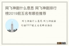 网飞神剧什么意思 网飞神剧排行榜2019前五名有哪些推荐