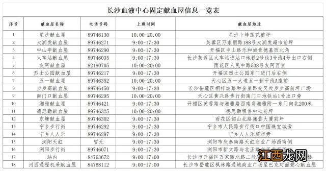 附条件+地点 长沙无偿献血在哪里可以献血