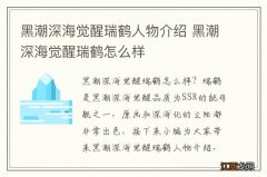 黑潮深海觉醒瑞鹤人物介绍 黑潮深海觉醒瑞鹤怎么样