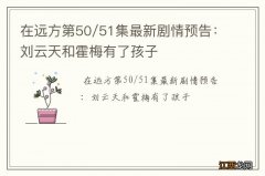 在远方第50/51集最新剧情预告：刘云天和霍梅有了孩子