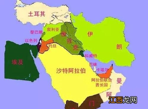 中东地区包括哪些国家 中东地区包括的国家