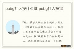 pubg扛人按什么键 pubg扛人按键