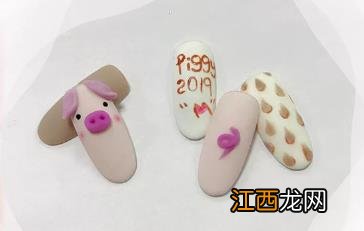 小猪美甲教程图解 要做个精致的猪猪女孩