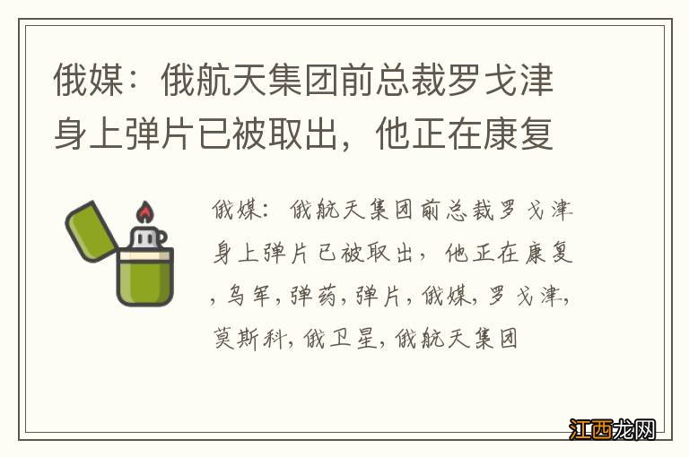 俄媒：俄航天集团前总裁罗戈津身上弹片已被取出，他正在康复