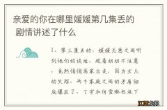 亲爱的你在哪里媛媛第几集丢的 剧情讲述了什么