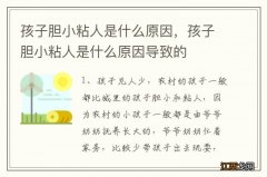 孩子胆小粘人是什么原因，孩子胆小粘人是什么原因导致的