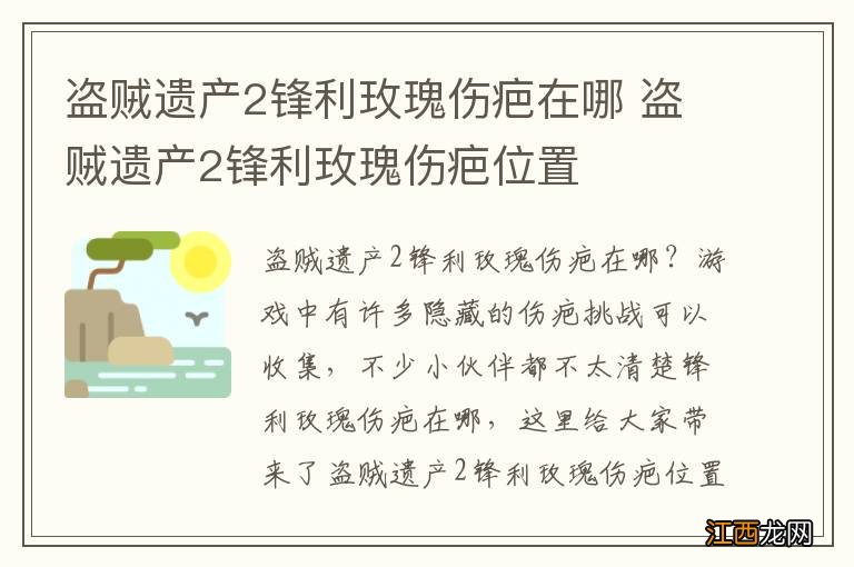 盗贼遗产2锋利玫瑰伤疤在哪 盗贼遗产2锋利玫瑰伤疤位置