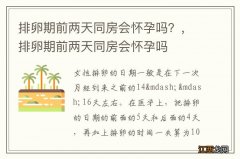 排卵期前两天同房会怀孕吗？，排卵期前两天同房会怀孕吗