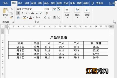 word表格快捷技巧 word表格快捷窍门