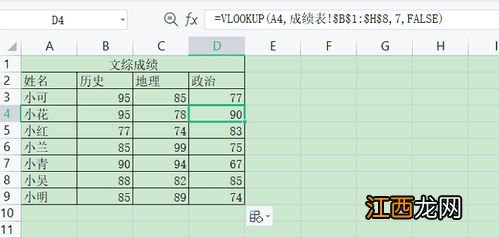 hlookup函数的使用方法 hlookup函数如何使用