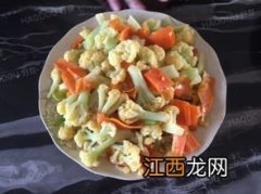 胡萝卜花菜怎么炒